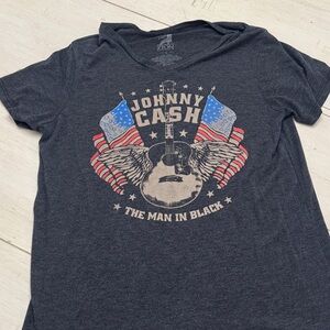 Zion Rootswear Johnny Cash Tee - Dark Gray